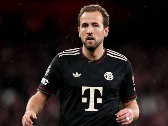 Bayern Munich's Harry Kane during the Champions League game against Arsenal