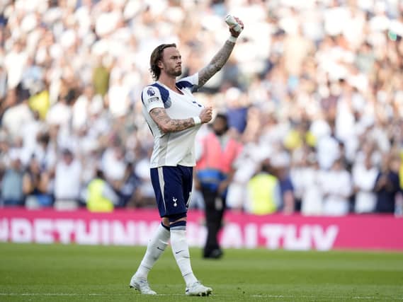 James Maddison celebrates