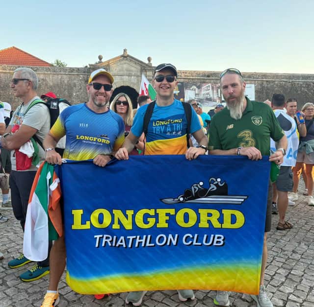 Members of Longford Triathlon Club in Cascais