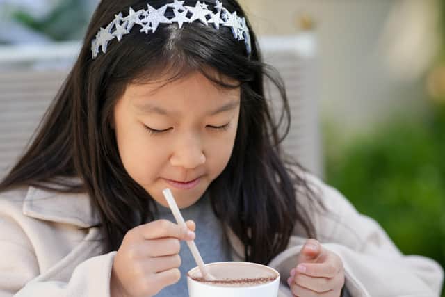 A hot drink will help warm kids (Alamy/PA)