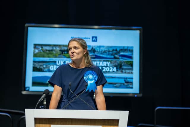 Conservative shadow Scottish secretary Harriet Cross challenged the SNP leader to ‘focus on the day job’ and not on independence (Michal Wachucik/PA)