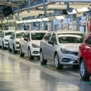 Vauxhall Astras on the assembly line