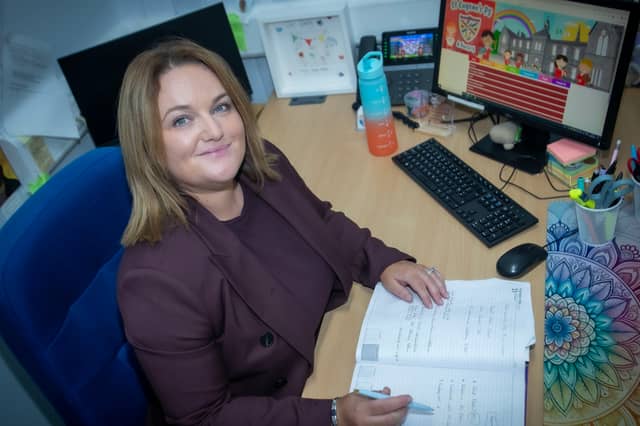 St. Eugene's new Principal, Mrs. Aine Deane pictured this week.