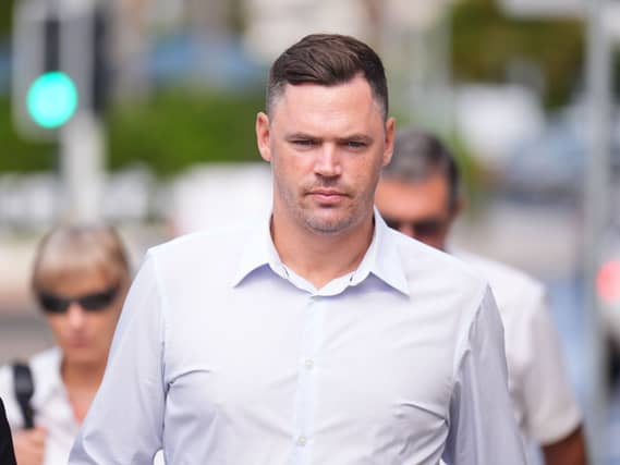 Joshua Foster arriving at Paphos District Court in Cyprus