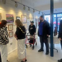 IN PICTURES: Mayor visits powerful 'Unheard Voices' addiction exhibition in Derry