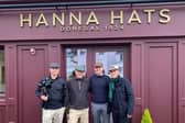 The Hanna Hats team with NBC filming crew and Keir Simmons