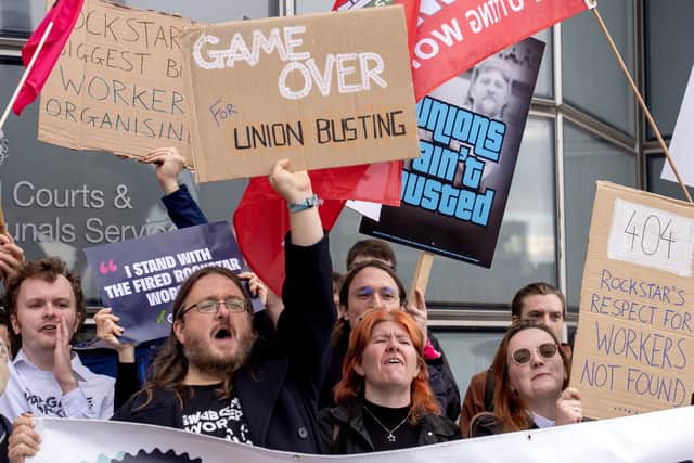 Some 34 Rockstar employees were dismissed in October last year (Jane Barlow/PA)