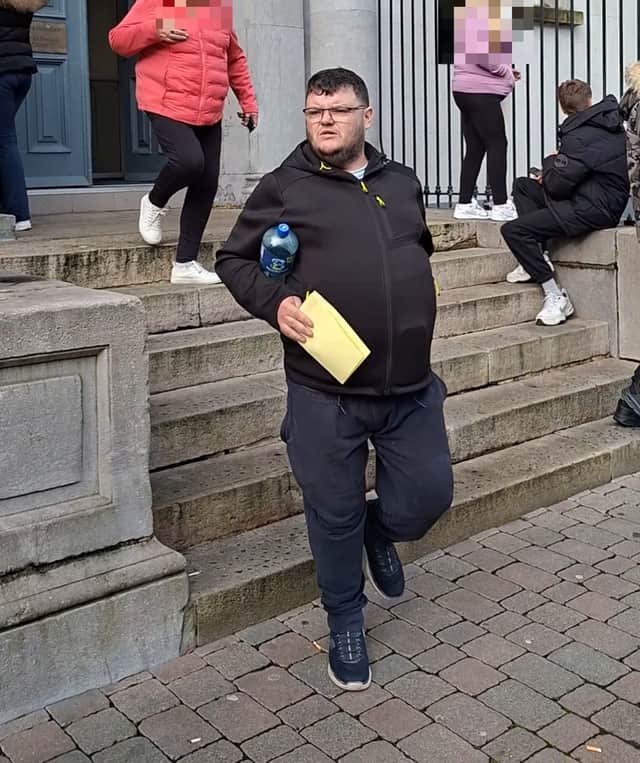 Michael McCann leaving Longford District Court