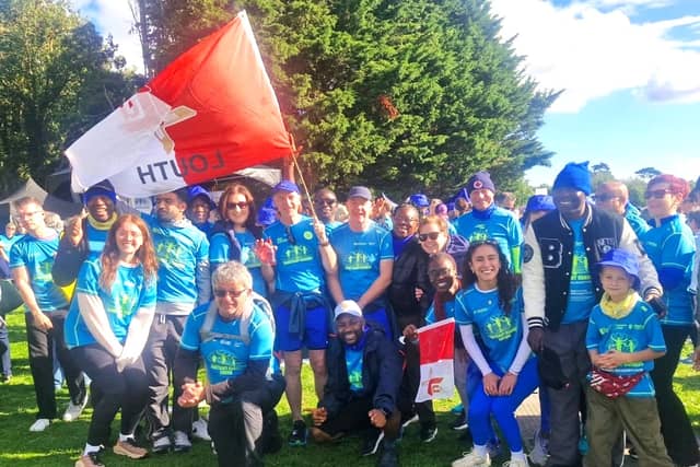 Louth Sanctuary Runners group enjoying the atmosphere at Global Solidarity Run recently