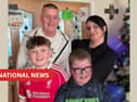 The late Philip, Kim, Callum and Jayden English