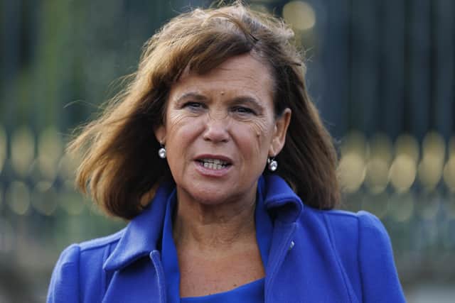 Sinn Féin president Mary Lou McDonald said she hoped Donaldson’s victims would find closure (Liam McBurney/PA)
