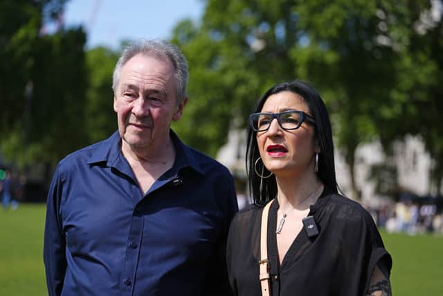 Paul Whitehouse with his wife Dr Mine Conkbayir (Jordan Pettitt/PA)