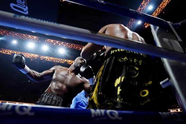 Dubois launched an all-out assault from the first bell (Nick Potts/PA)