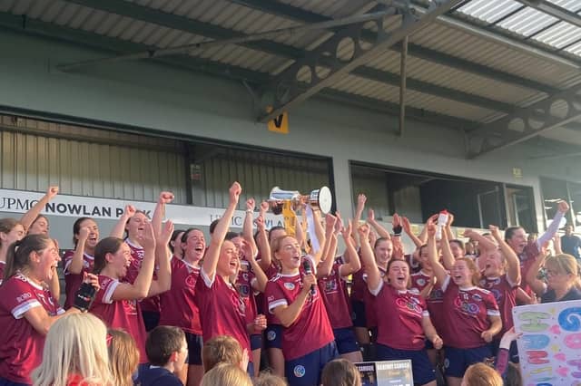 Dicksboro celebrate their latest senior championship