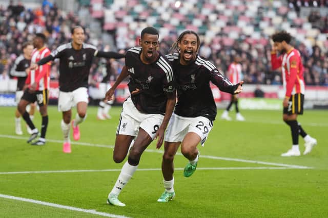 Alexander Isak celebrated his return from injury with a goal (Adam Davy/PA)