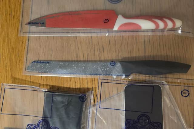 Some of the items discovered by Inishowen gardai.
