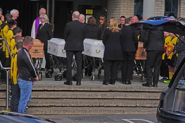 Philip, Kim, Jayden and Callum English funeral
