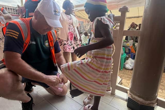 Volunteer Michael Murphy from Clara in Africa