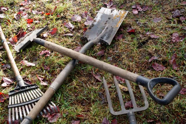 Put away garden tools after using them (Alamy/PA)