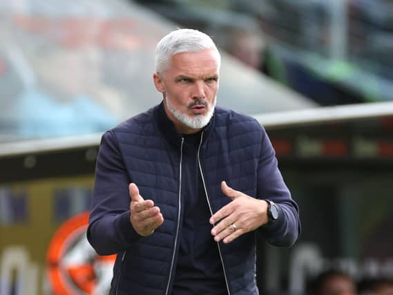 Jim Goodwin on the touchline