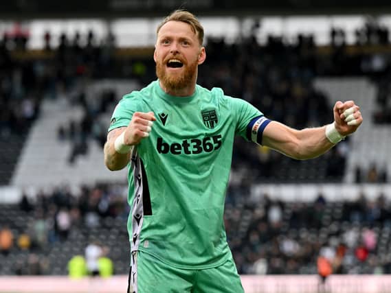 Viktor Johansson celebrates at the final whistle