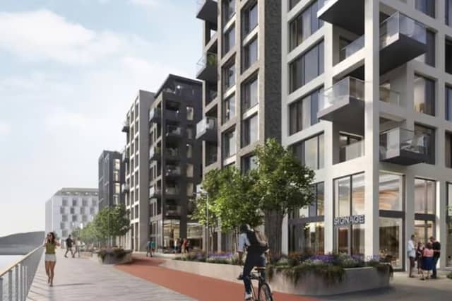 A visualisation of the proposed development