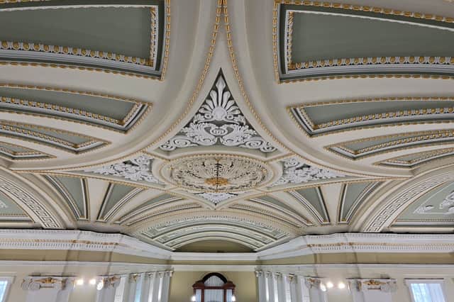 The beautifully restored ceiling of St Mary's Church,Irishtwn,Clonmel
