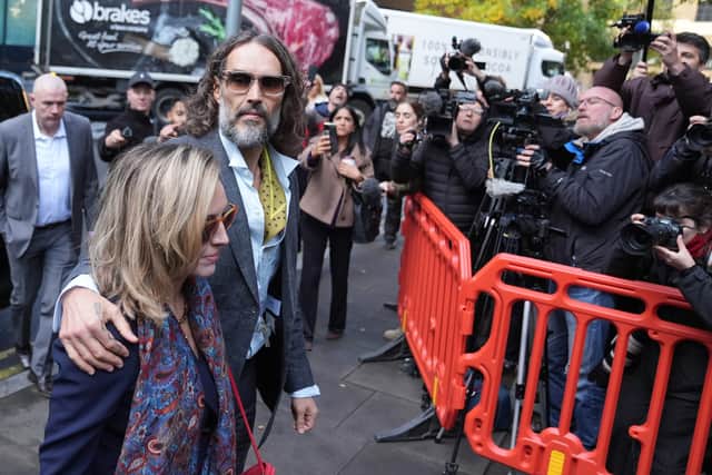 Brand faces three charges of rape, indecent assault, and three counts of sexual assault, relating to six women (Maja Smiejkowska/PA)