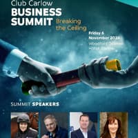 Club Carlow Business Summit 2026 on soon with special guests and chance to fundraise