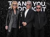 David Bryan, Jon Bon Jovi and Tico Torres attend the UK premiere of Disney+ series Thank You, Goodnight: The Bon Jovi Story, at the Odeon Luxe, Leicester Square, London, in 2024