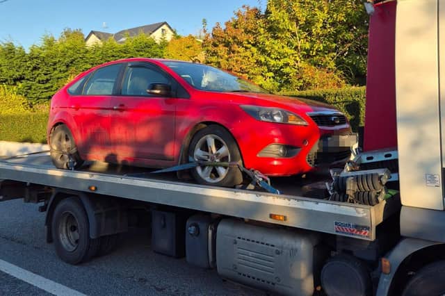 Image of the seized car