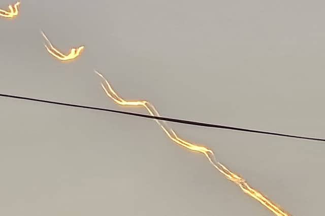Photograph captured by Fergal Owens in the sky over Greencastle on Sunday, October 18.