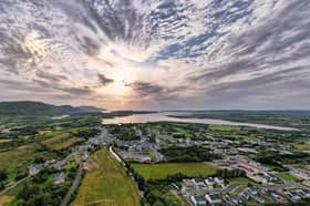A drone shot of Ardara