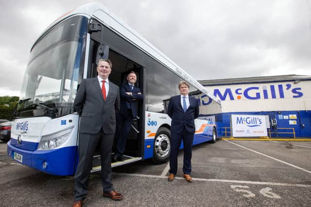 Sandy and James Easdale own McGill’s bus firm (Jeff Holmes/PA)