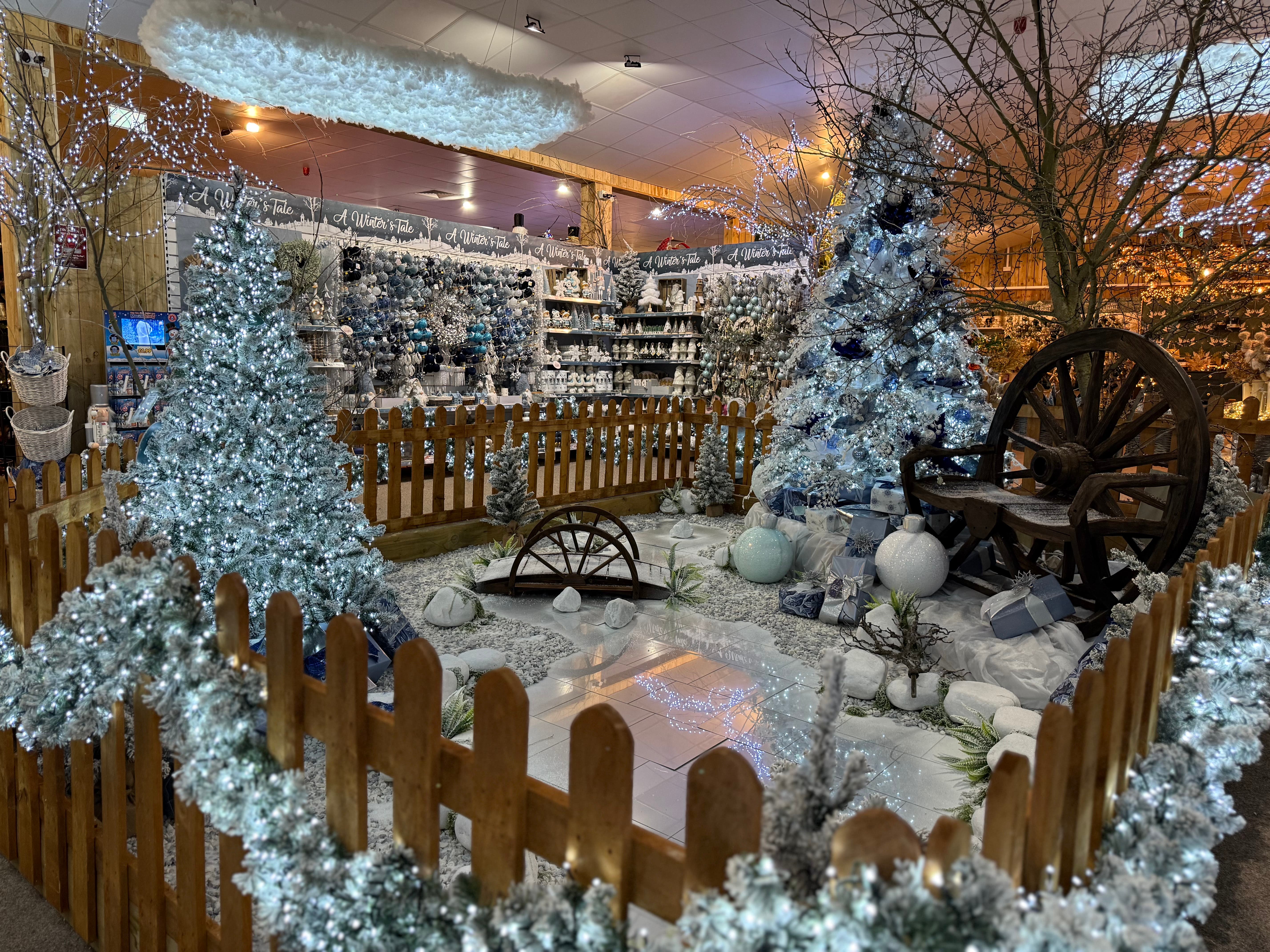 Garden centre at Christmas (British Garden Centres/PA)