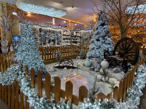 Garden centre at Christmas (British Garden Centres/PA)
