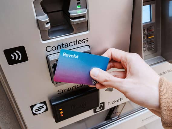 A Revolut bank card