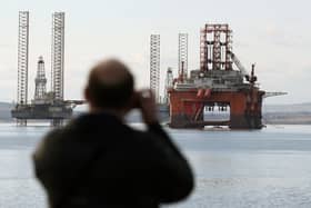 Oil rigs in Cromarty Firth