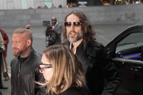 Russell Brand arrives at court