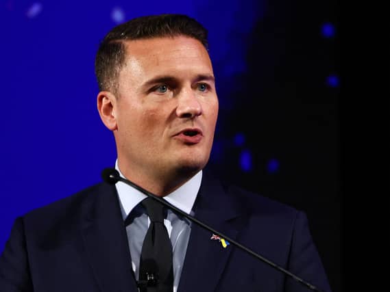Head and shoulders photo of Wes Streeting delivering an address