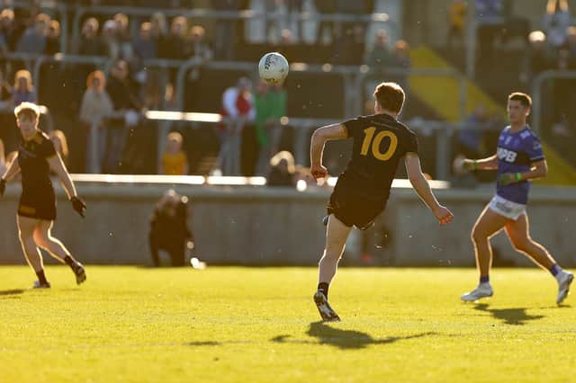 Ciaran Moore scores the winning point in the last seconds of added time in the senior championship final