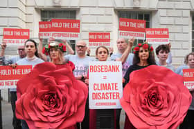 Fossil Free London protest