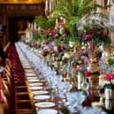 The banquet table in St George's Hall