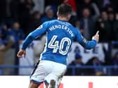 Ian Henderson celebrates