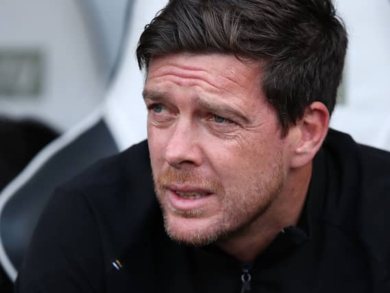 Darrell Clarke in the Port Vale dugout