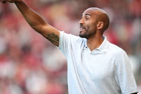 Walsall manager Lee Grant gestures