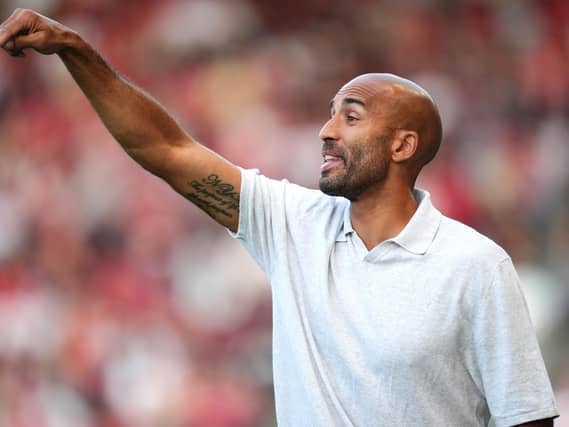 Walsall manager Lee Grant gestures