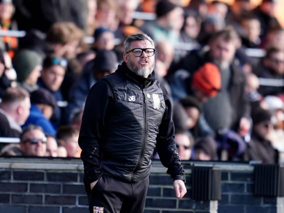 Barnet manager Dean Brennan