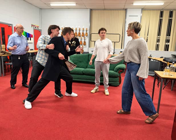 TADS actors in rehearsal for Lady Windermere’s Fan that will be on stage in Esker Arts 11-14 November