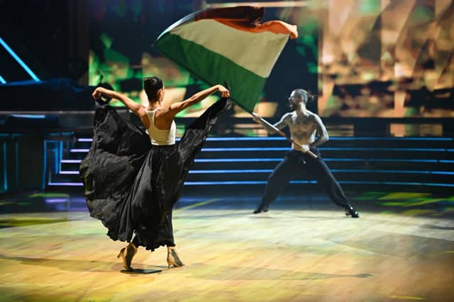 Maura Higgins on the DWTS